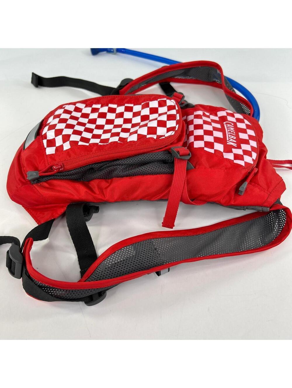 CamelBak Mini M.U.L.E. Kids Hydration Backpack Racing Red Checkered 1.5 L 50oz - Picture 4 of 7